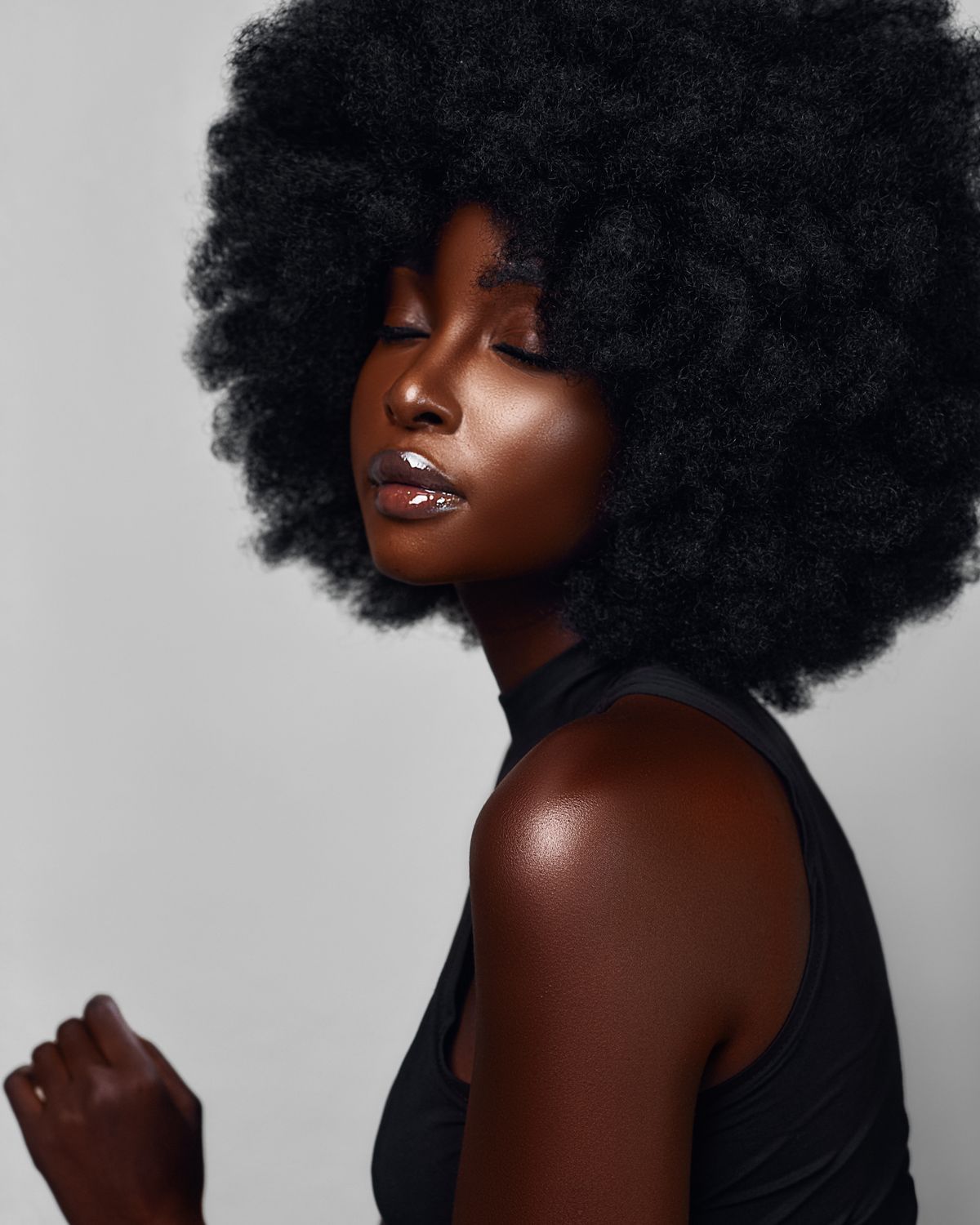 Inspiration de coiffure afro naturelle
